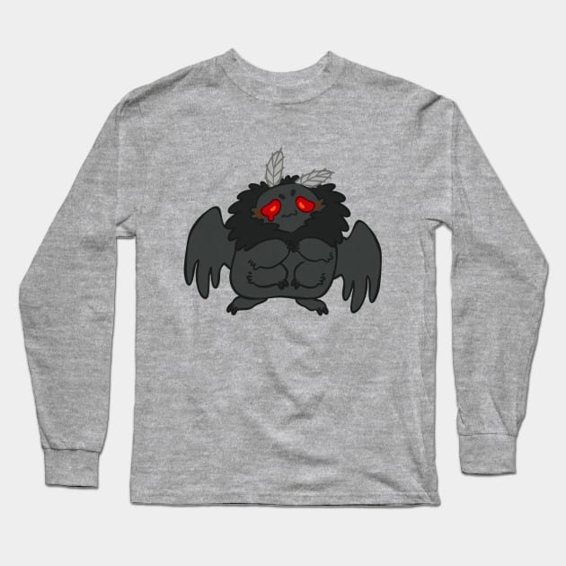 Sad Mothman Long Sleeve T-Shirt by SchmidteGoods